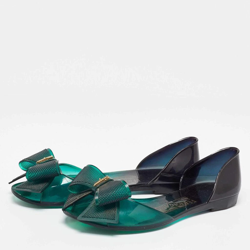 Salvatore Ferragamo Salvatore Ferragamo Green Jelly Barbados Ballet Flats Size 35.5 2