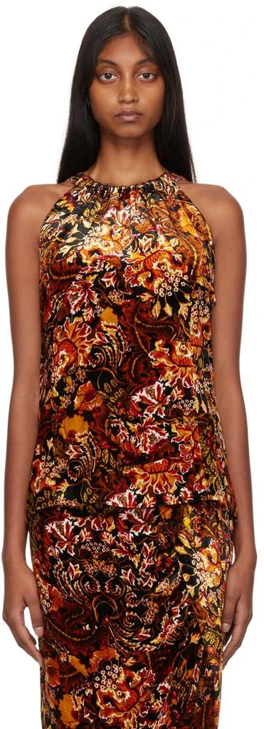 Dries Van Noten Black Printed Tank Top 1