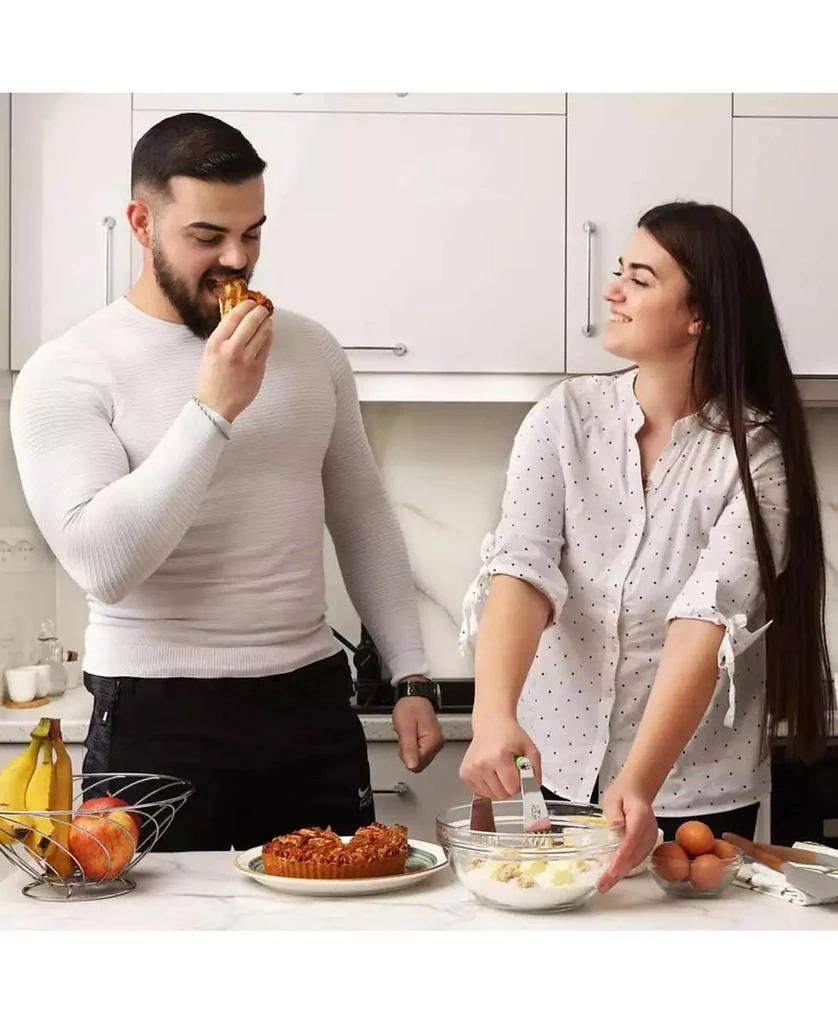 Zulay Kitchen Stainless Steel Dough Blender, Pastry Cutter, Heavy Duty Pastry Blender and Dough Cutter with Blades 9