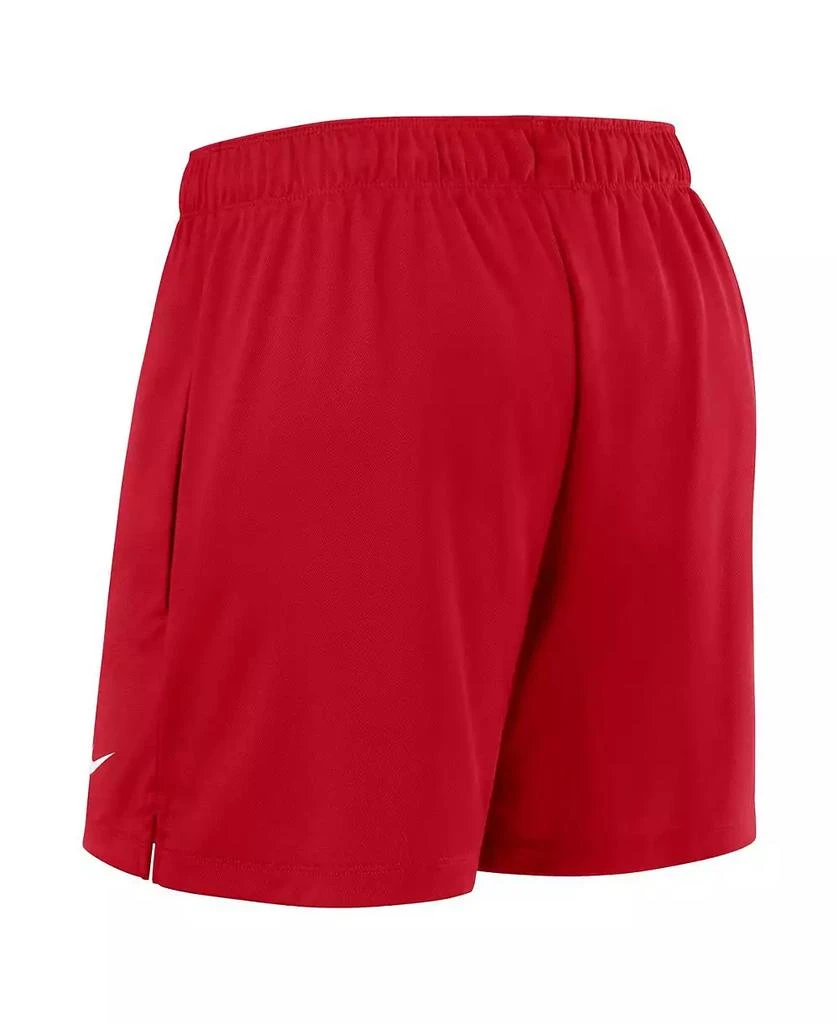 NIKE Women's Red Philadelphia Phillies Authentic Collection Knit Shorts 3