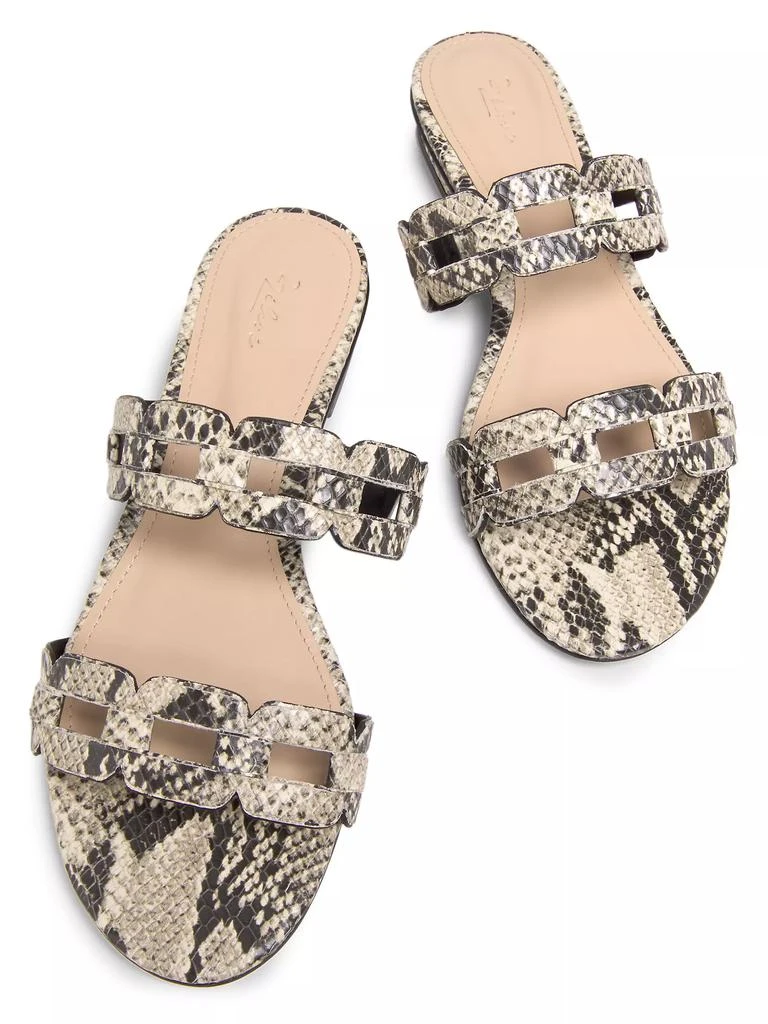22élevé Chain-Link Metallic Leather Sandals 4