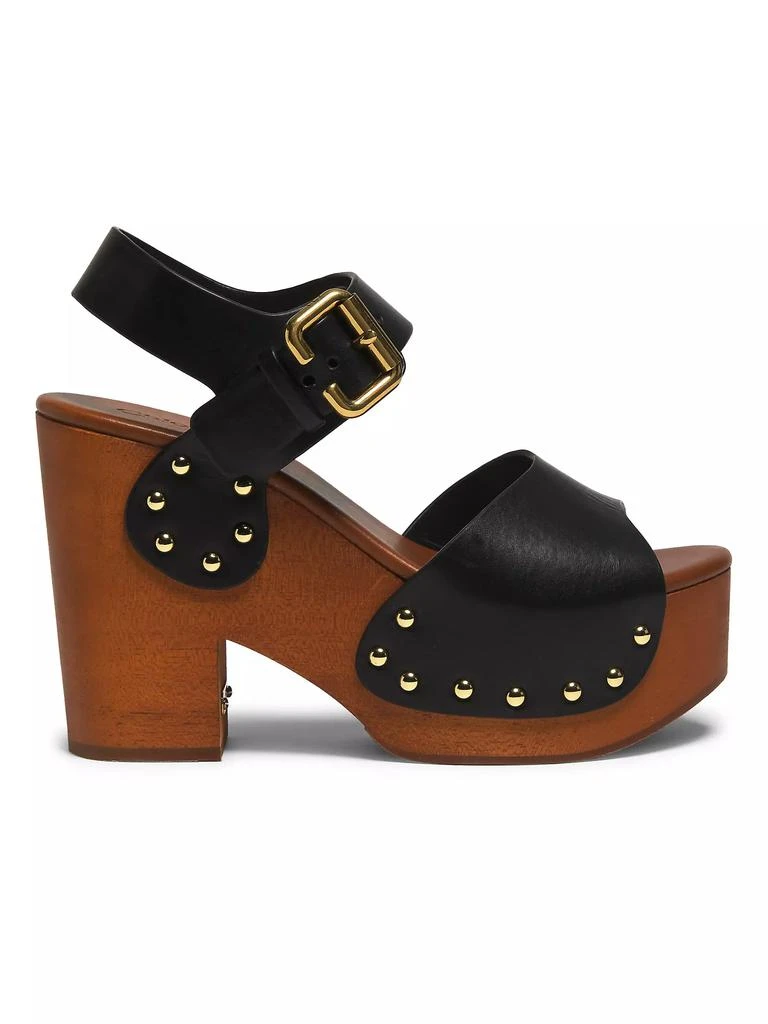 Chloé Jeannette Leather Clogs 1
