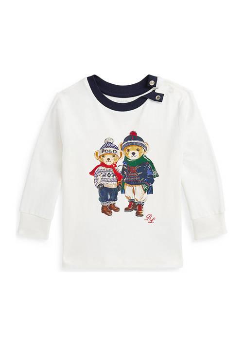 Ralph Lauren Lauren Childrenswear Baby Boys Polo Bear Cotton Long Sleeve T Shirt