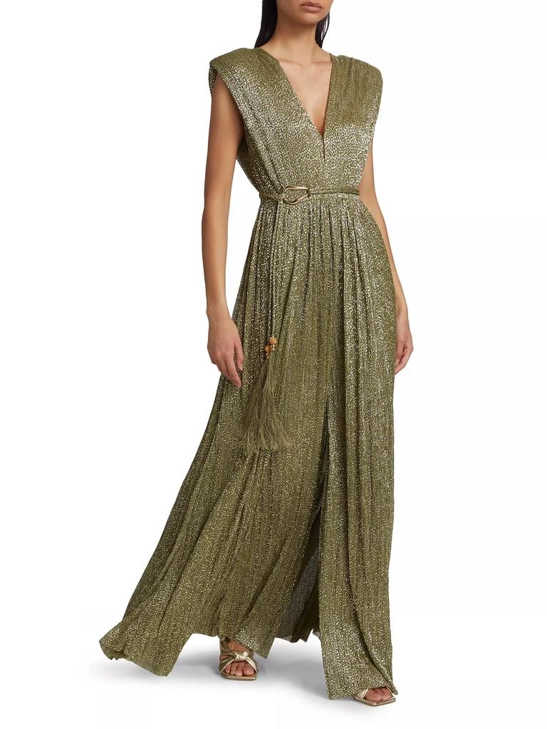 Sabina Musáyev Savory Metallic Sleeveless Gown 2