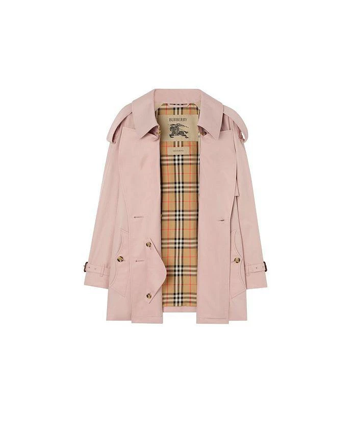 Burberry Short Tropical Gabardine Fitzrovia Trench Coat 6