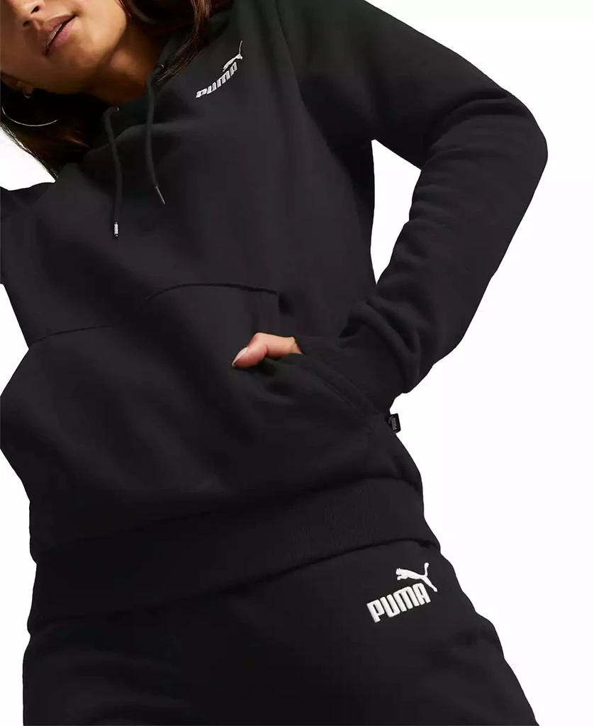 Puma Women's Embroidered Fleece Hoodie Sweatshirt 1