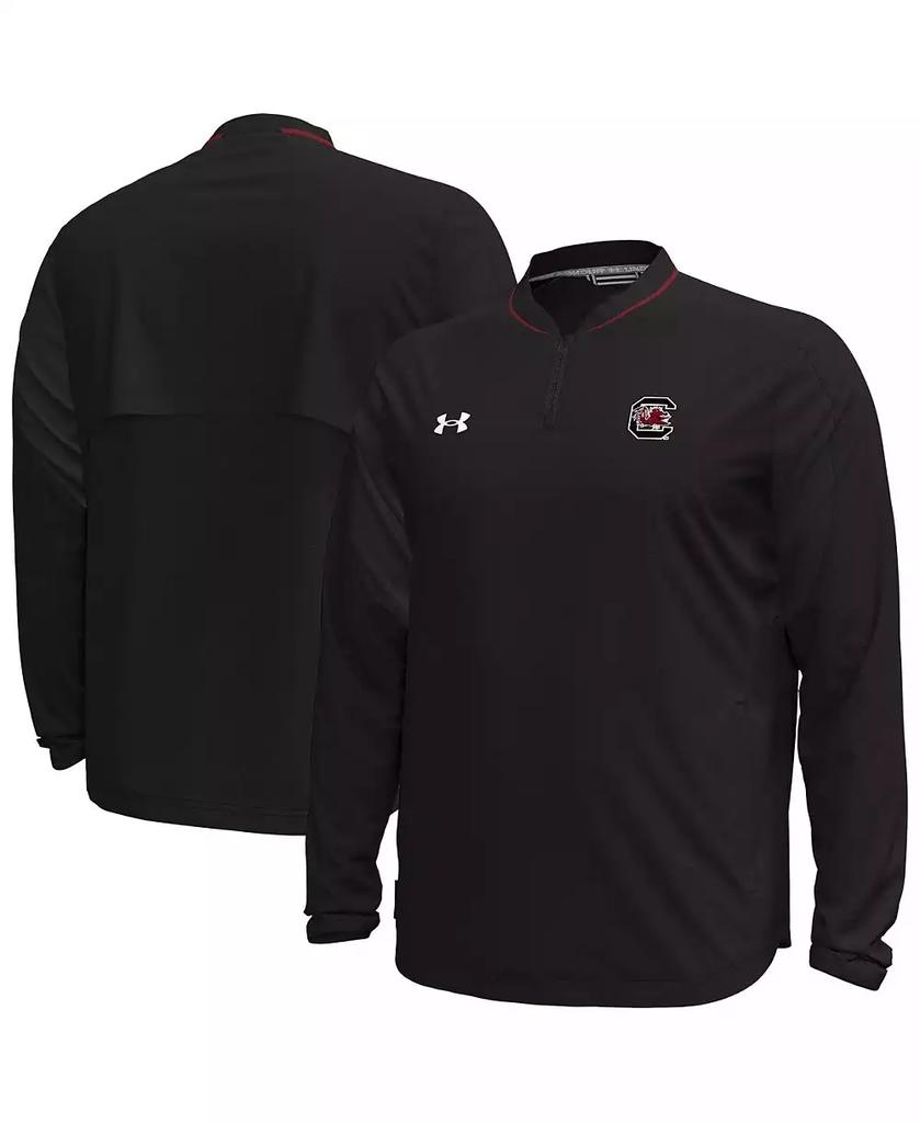 Under Armour Men's Black South Carolina Gamecocks Motivate Long Sleeve Quarter-Zip Jacket