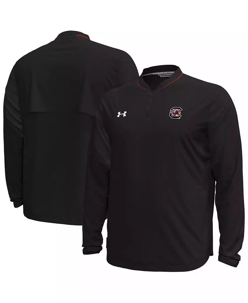 Under Armour Men's Black South Carolina Gamecocks Motivate Long Sleeve Quarter-Zip Jacket 1