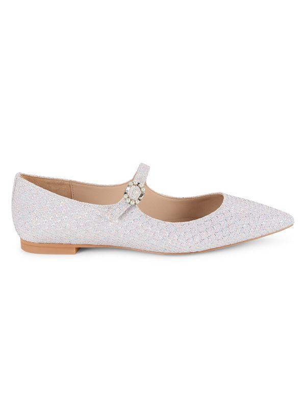 Stuart Weitzman Dazzle Glitter Mary Janes