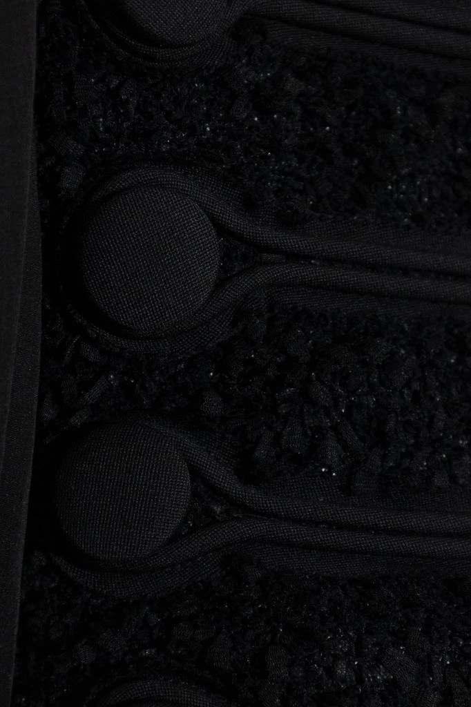 Balmain Balmain Edge-To-Edge Tweed And Chiffon Jacket 4