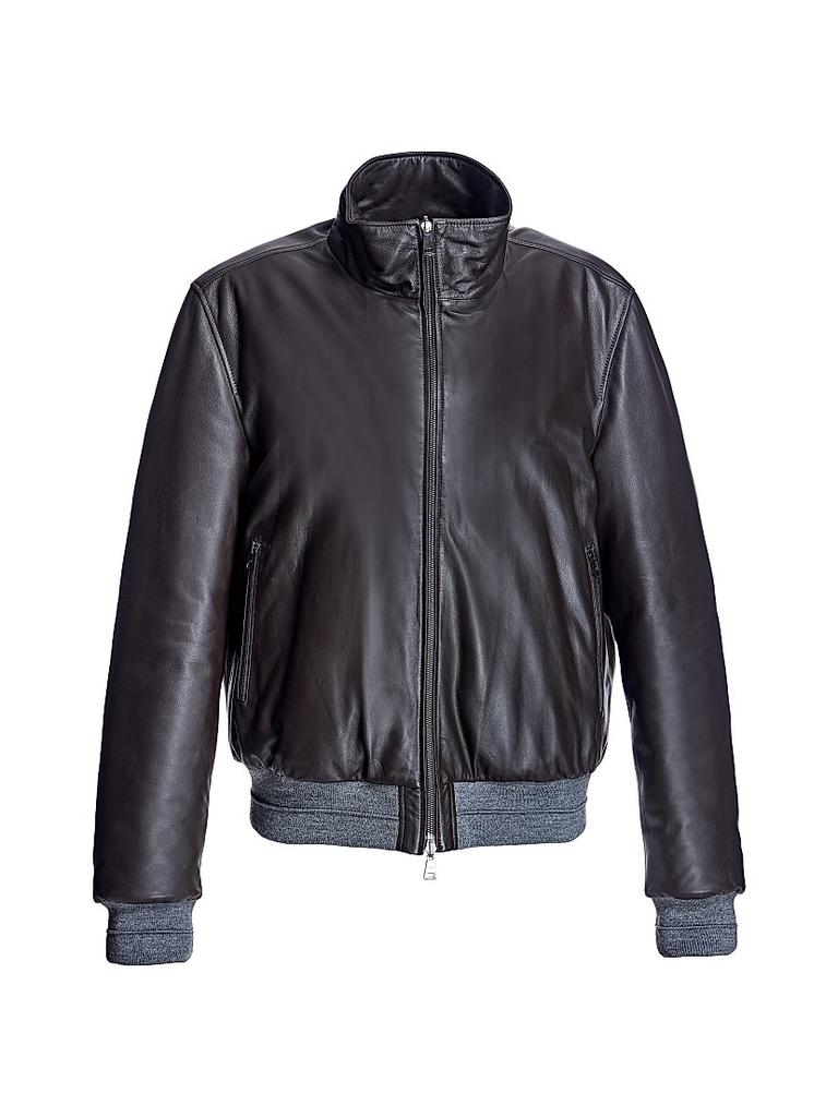 Men's Leather Bomber Jacket – On Sale Now with Up to 32% Off
