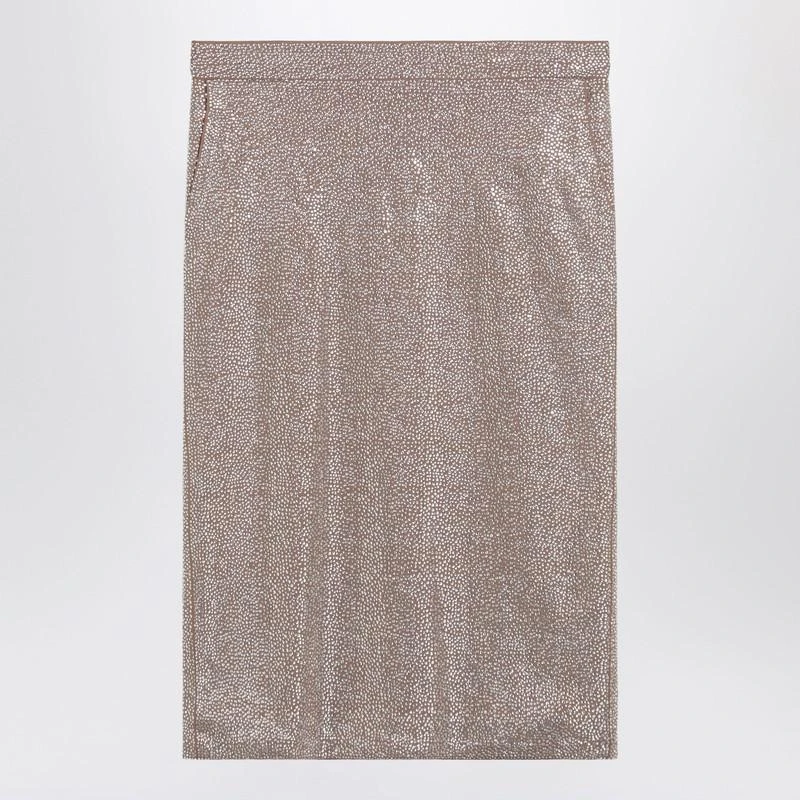 GIUSEPPE DI MORABITO Giuseppe Di Morabito Midi Skirt With Silver Rhinestones 1