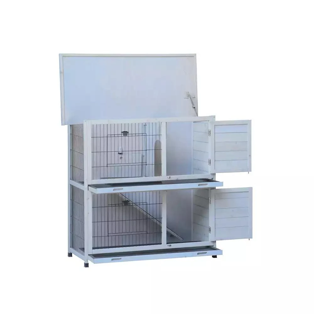 Streamdale Furniture Streamdale 2-Story Outdoor Rabbit Hutch with Run
Removable Trays 5