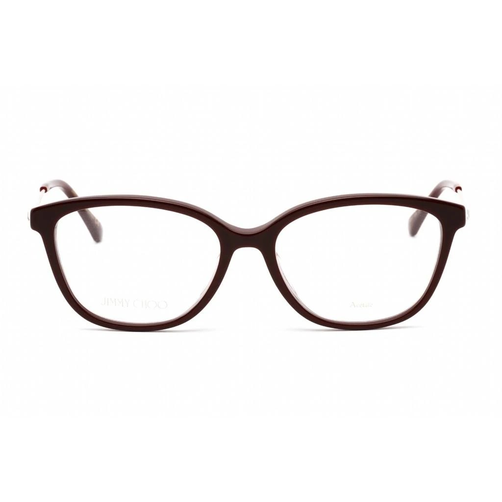 Jimmy Choo Jimmy Choo Women's Eyeglasses - Cat Eye Burgundy Acetate/Metal Frame | JC325/F 0LHF 00 2