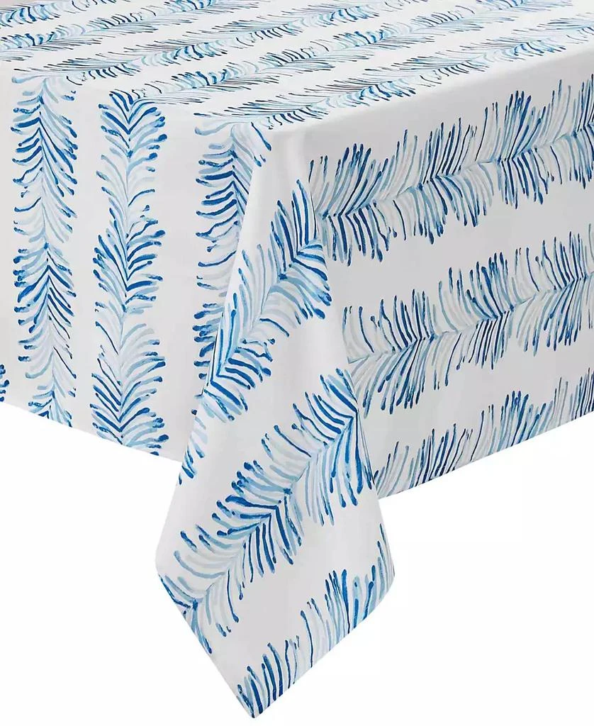 IZOD Seagrass Stripe Water-Resistant Indoor and Outdoor Tablecloth, 60" x 84" Rectangle 1