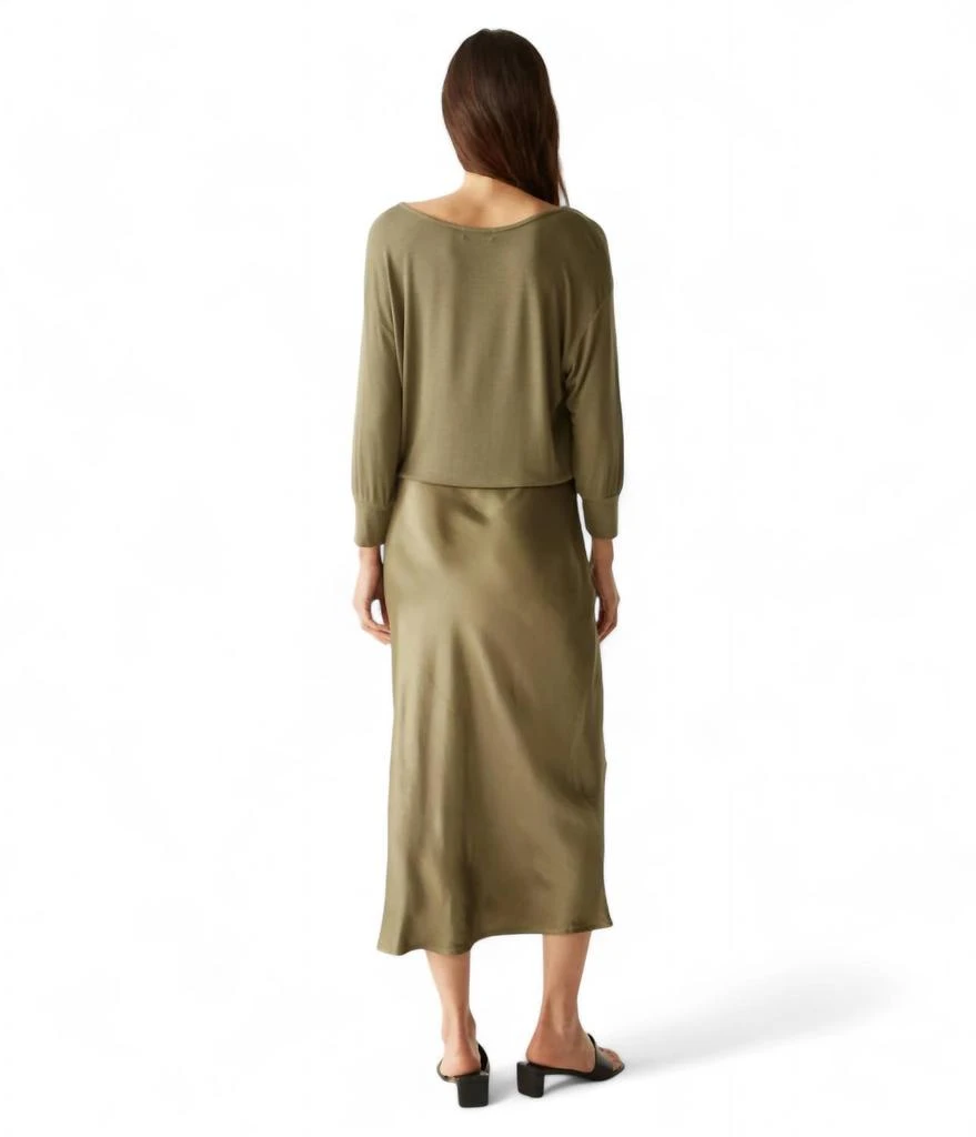 Michael Stars Nadia 2-In-1 Dress In Olive 4