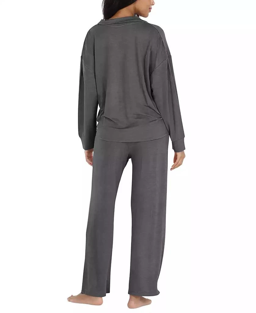 Honeydew Intimates Women's 2-Pc. Henley French Terry Pajamas Set 2