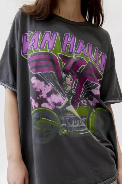 Urban Outfitters Van Halen Motorcycle Washed Oversized Tee