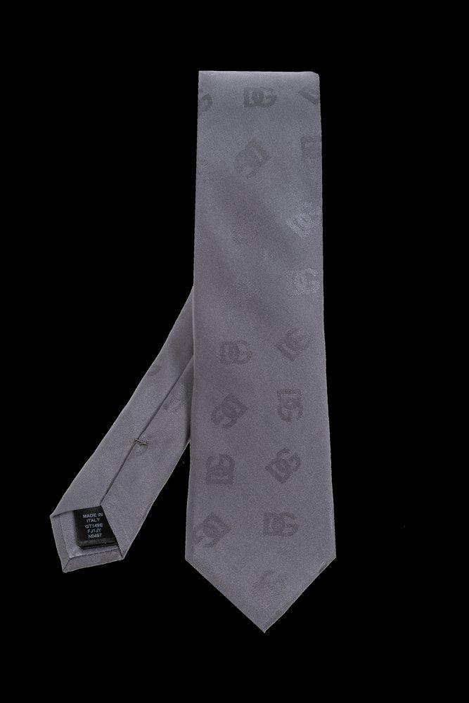 Dolce & Gabbana Dolce & Gabbana Logo Jacquard Pointed Tip Tie