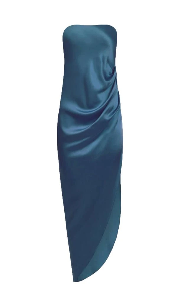 Amanda Uprichard Amanda Uprichard - Janae Strapless Silk Dress 5