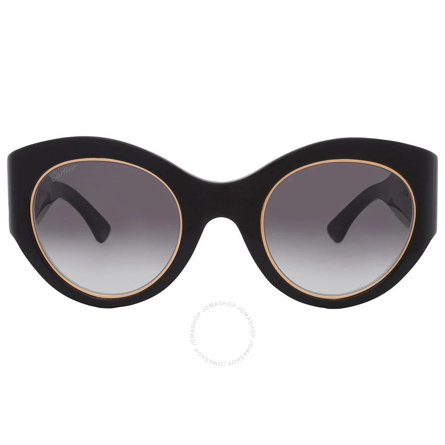 Cartier Cartier C Decor Grey Gradient Oval Ladies Sunglasses CT0305S 001 51 1