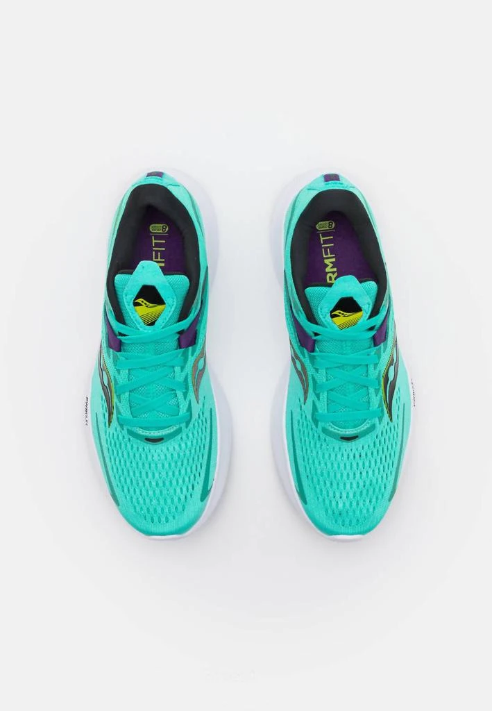 Saucony Women's Ride 15 Running Shoes - Wide Width In Cool/acid 4