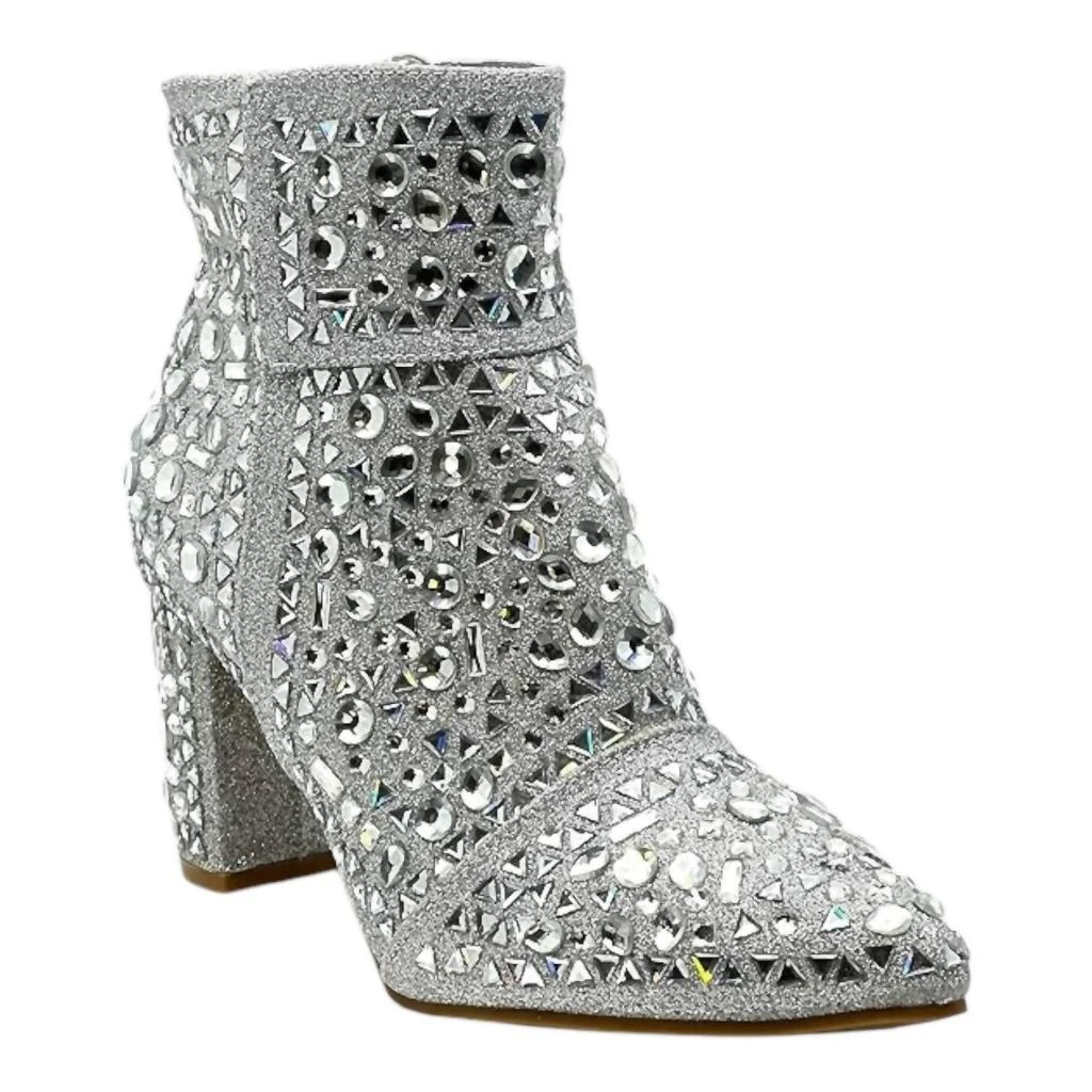 Now N Forever Women's Country Concert Bootie In Silver 1