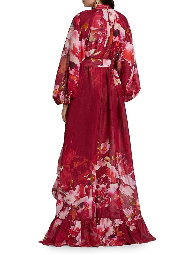 Hemant & Nandita Tuhi Floral High-Low Maxi Dress 5