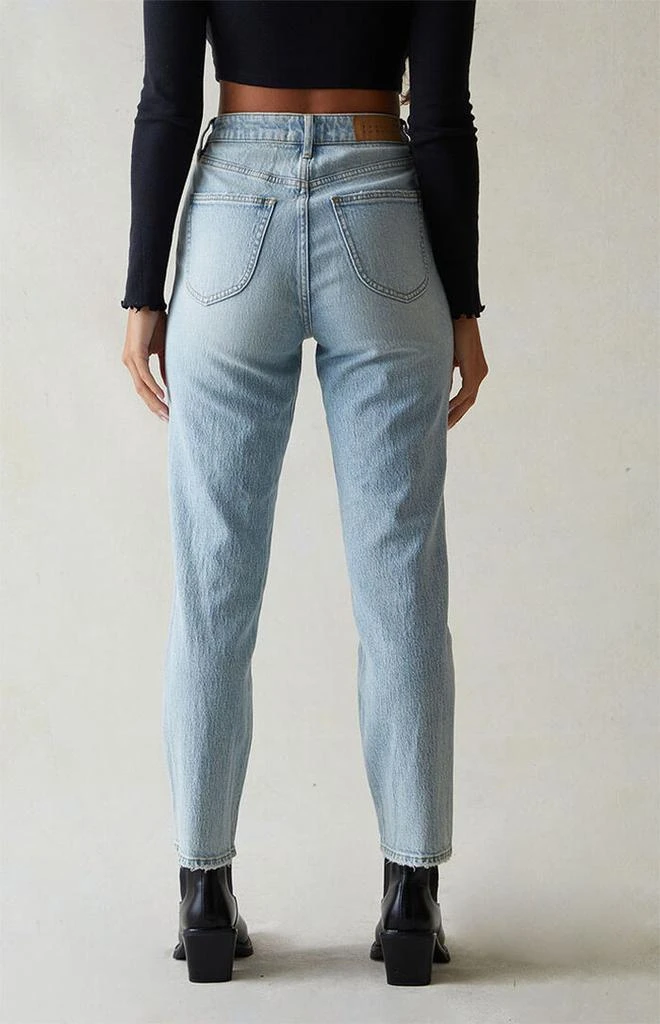 PacSun Straight Leg Jeans Stretch Curve Light Indigo 5