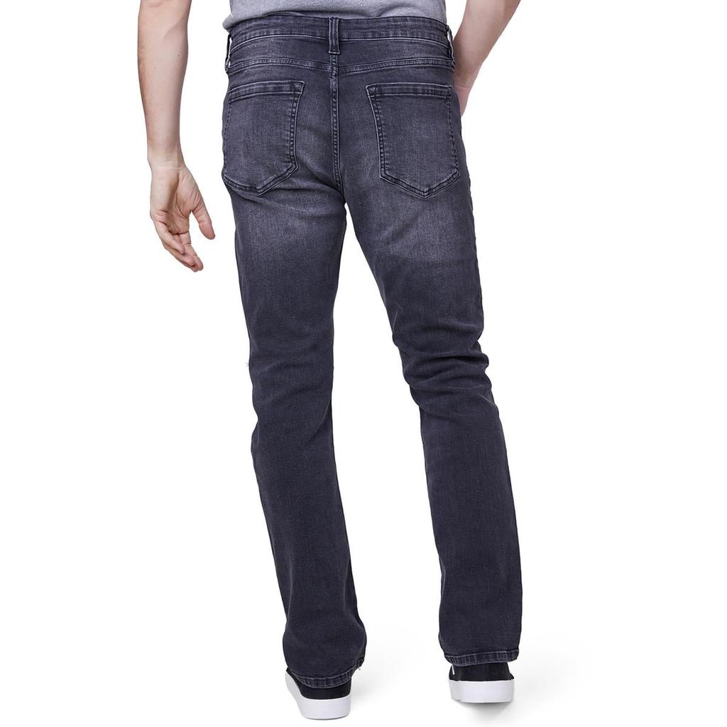 Lazer Mens Mid Rise Destroyed Slim Jeans