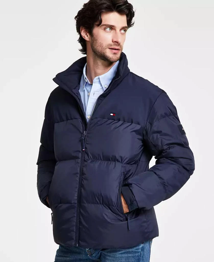 Tommy Hilfiger Men's Mixed-Media Puffer Jacket 1