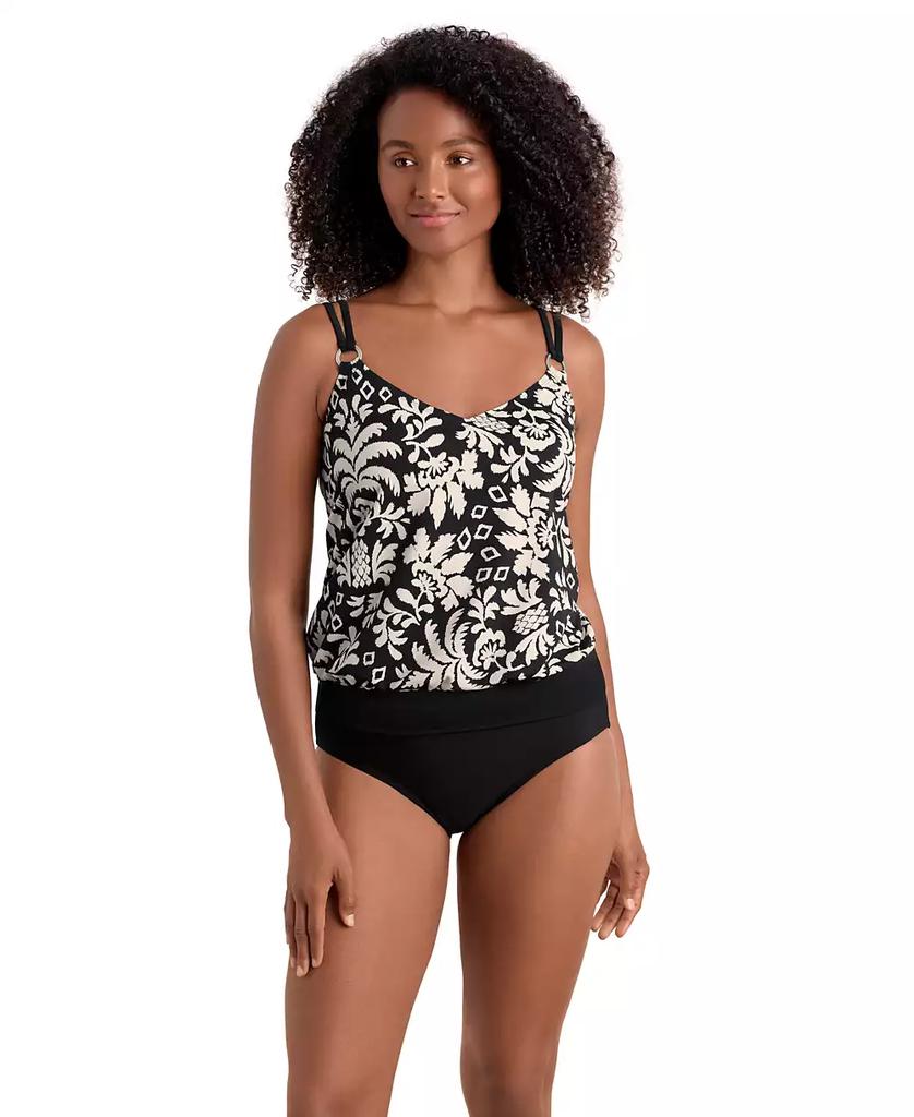 ShapeSolver Sport by Mimi Flamingo Women's Printed V-Neck Tankini Top