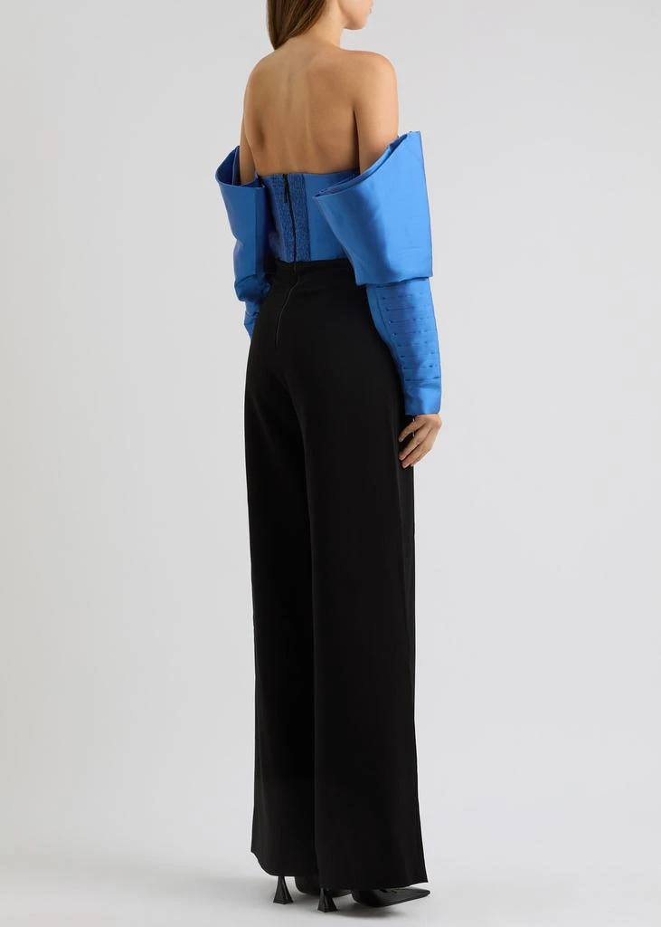 Nafsika Skourti Imperial strapless crepe jumpsuit 3