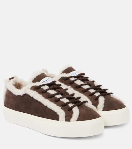 INUIKII Classic shearling-lined suede sneakers 1
