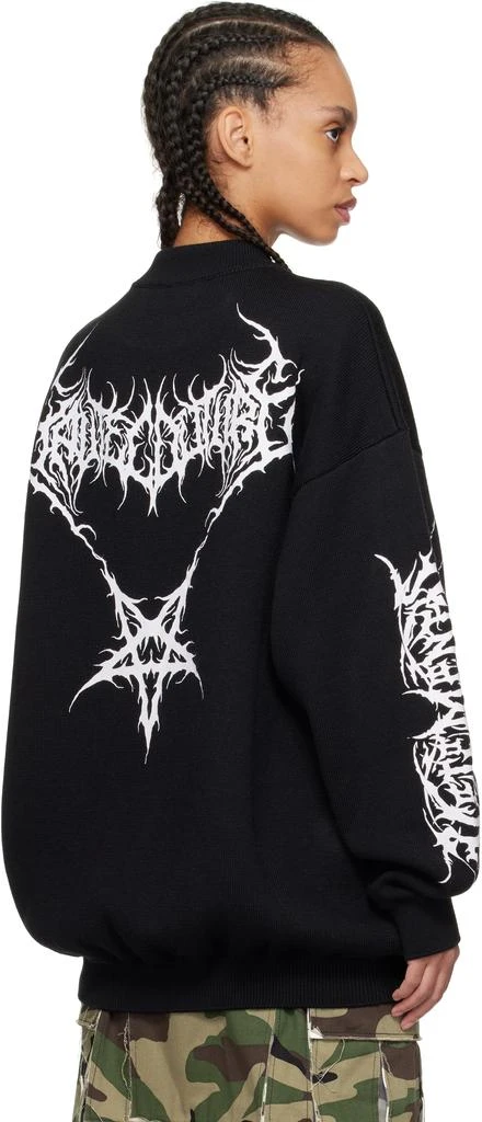 Vetements Black Metal Logos Sweater 3