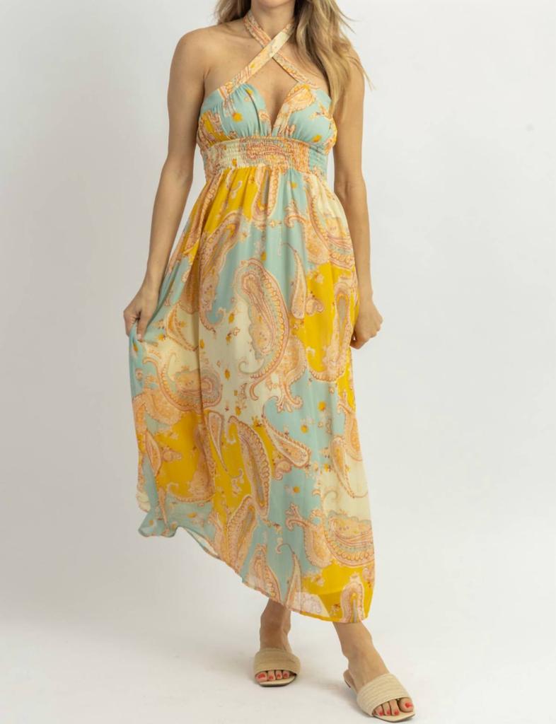 Dress Forum LEMONADE BREEZE CROSSOVER MIDI DRESS