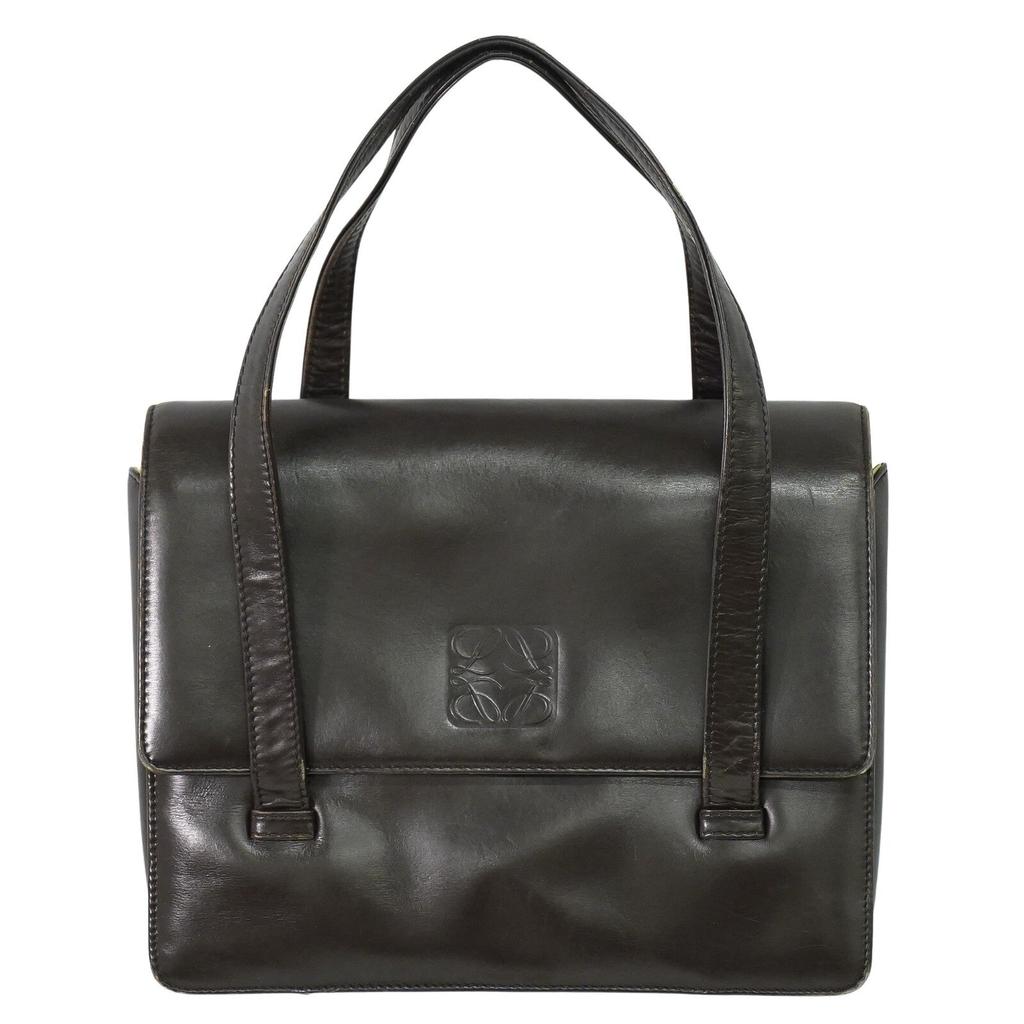 Loewe Anagram Leather Briefcase Bag (Pre-Owned)