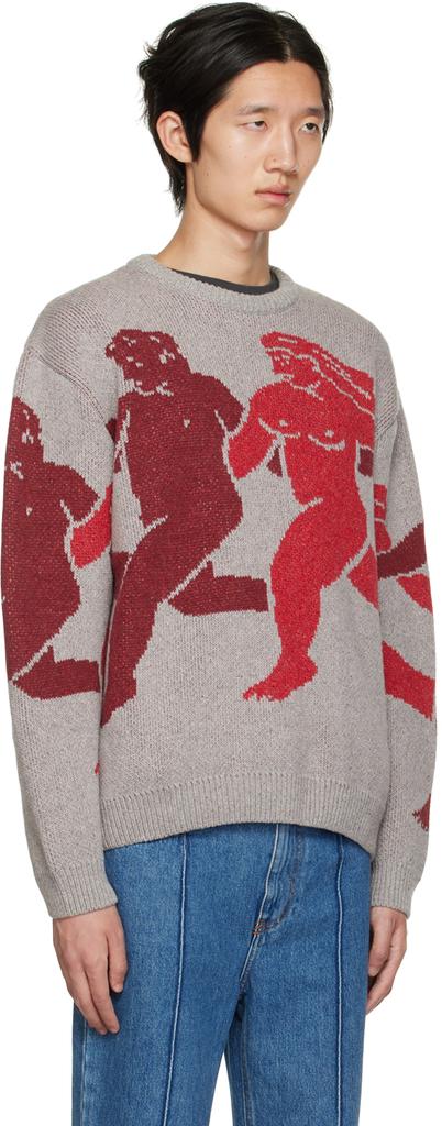 Carne Bollente SSENSE Exclusive Gray In-Depends Day Sweater