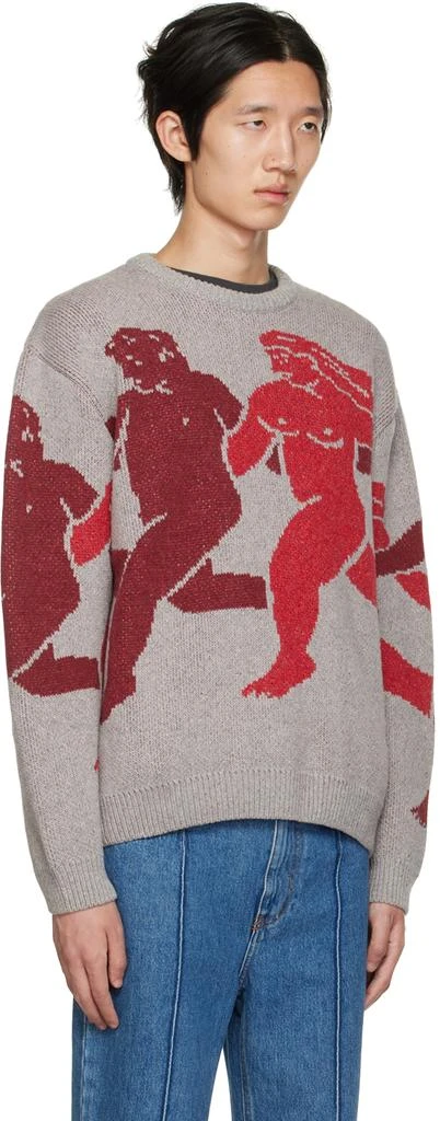 Carne Bollente SSENSE Exclusive Gray In-Depends Day Sweater 2