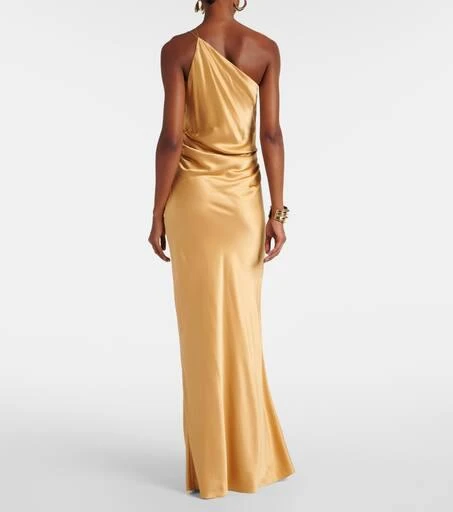 The Sei One-shoulder silk satin gown 3