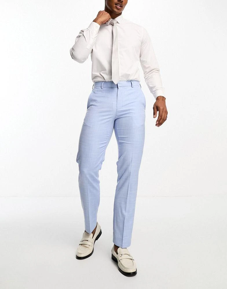 Ben Sherman Ben Sherman slim fit suit trousers in light blue 2
