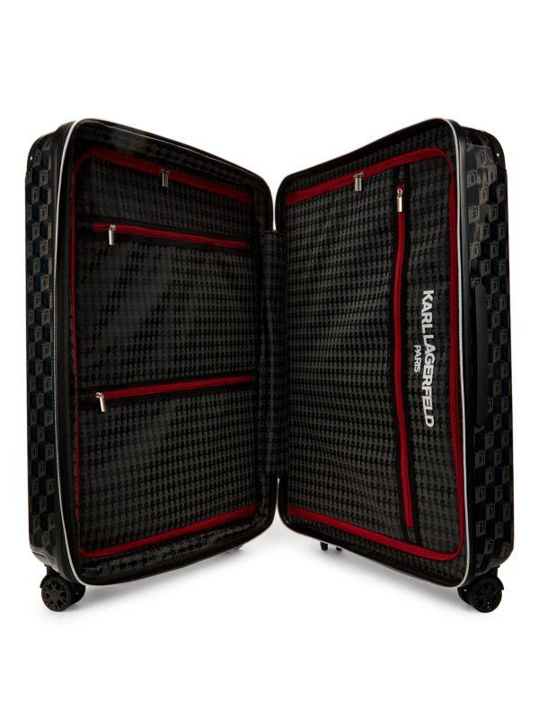 Karl Lagerfeld Paris 28-Inch Diamond Monogram Spinner Suitcase 3