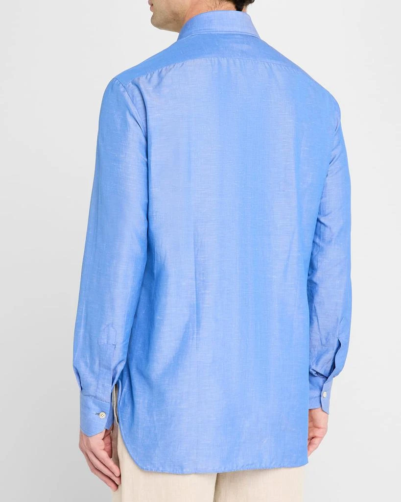 Kiton Men's Heathered Cotton Dress Shirt 3
