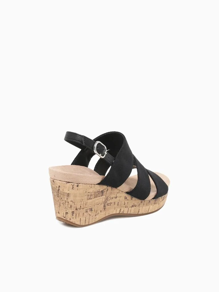 LifeStride Darby Women's Size US 9 Black Slingback Comfort Wedge Sandals ZPO3049 4