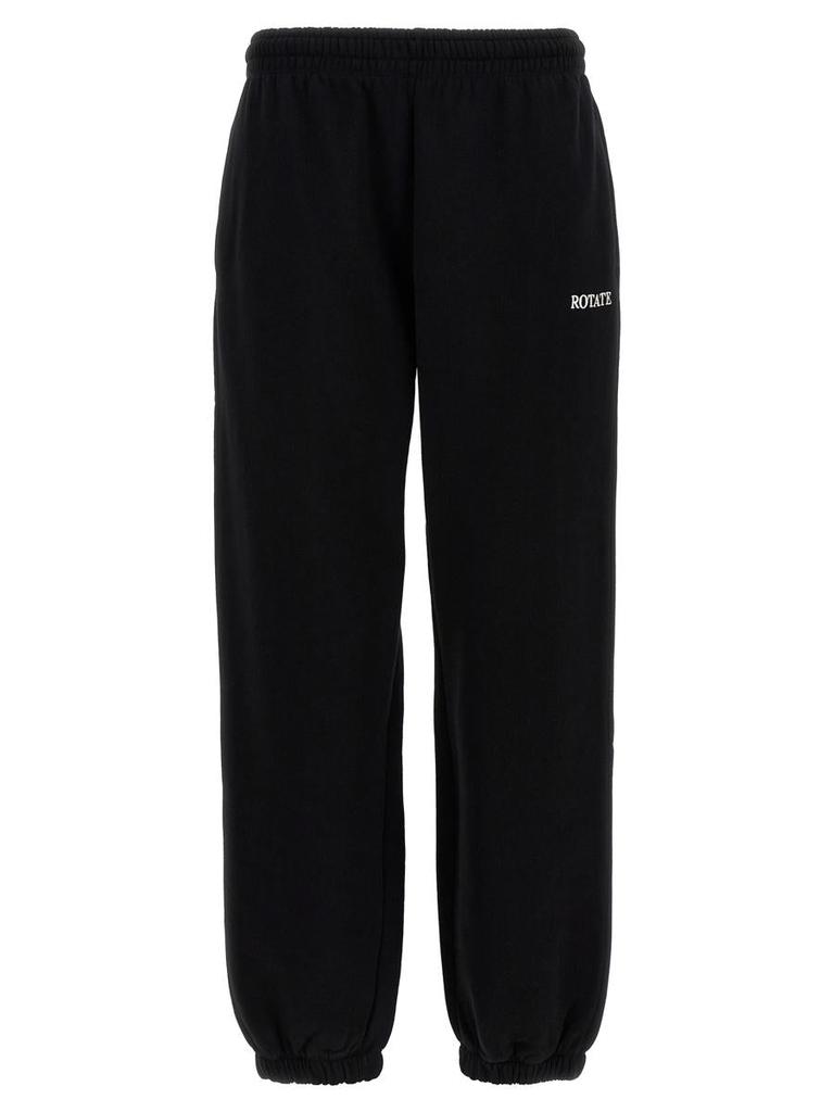 パンツ ROTATE BIRGER CHRISTENSEN Logo joggers Black ROTATE Birger Christensen ROTATE Logo Embroidered Sweatpants