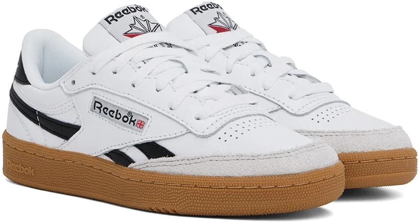 Reebok White & Black Club C Revenge Vintage Sneakers 4