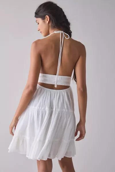 Urban Outfitters Kimchi Blue Phoebe Cotton Open-Back Halter Mini Dress 2
