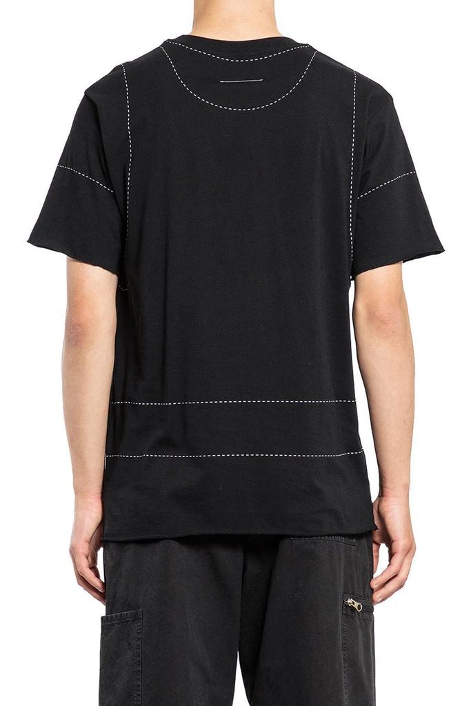 MM6 MM6 Maison Margiela Stitch-Printed Crewneck T-Shirt 2