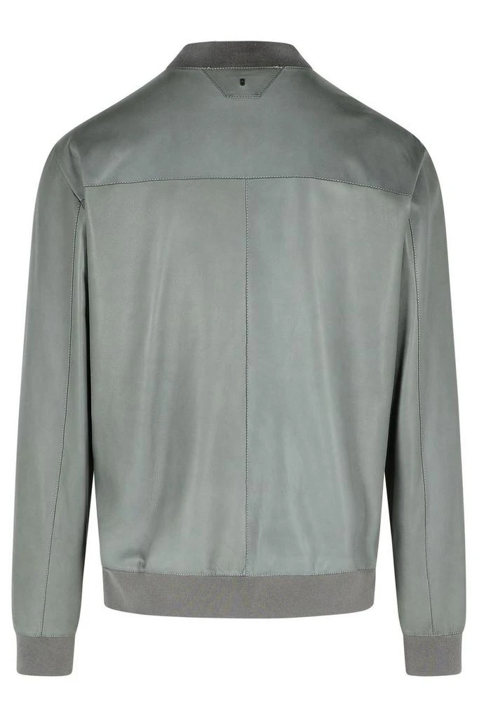 Salvatore Santoro Salvatore Santoro Zip-Up Leather Bomber Jacket 2