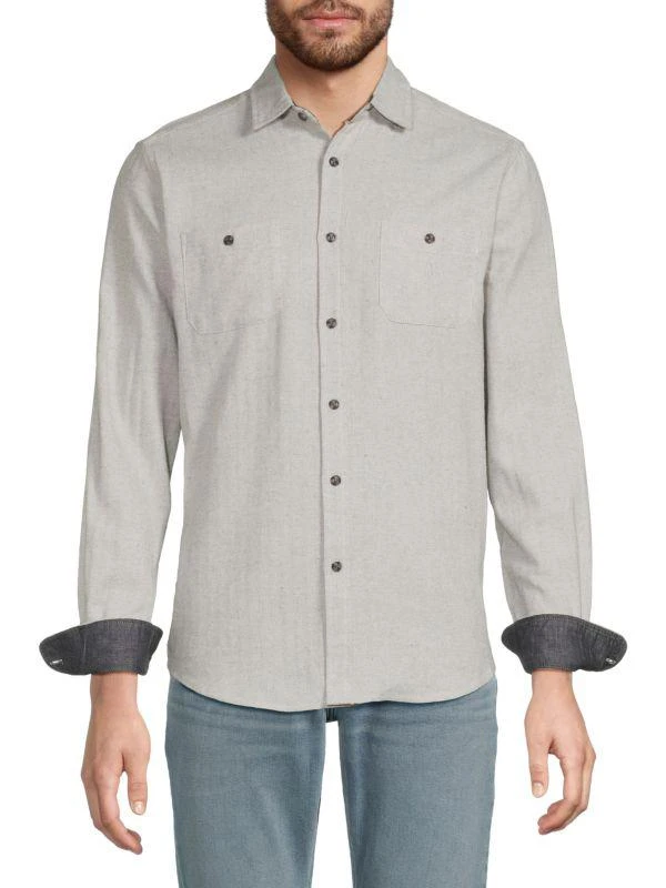 Report Herringbone Shirt 1